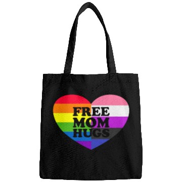 Discover Free Mom Hugs Gay Pride Genderfluid Flag Bags