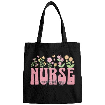 Discover Groovy Nephrology Nurse Flowers Design Bags