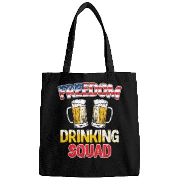 Discover Freedom Drinking Squad USA Party Independence Day Bags