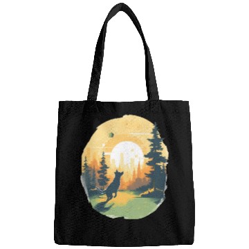 Discover Joyful Dog in Summer Park Bags