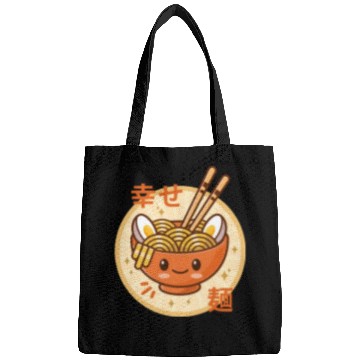 Discover Kawaii Ramen Noodle Bowl Orange Bags