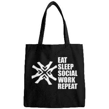 Discover DESIGNSocial Worker Eat Sleep Social Work Repeat w Bags