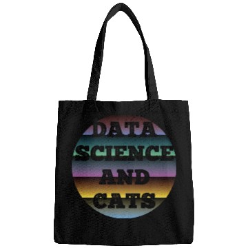 Discover Data Science and Cats Cat lovers humor Bags