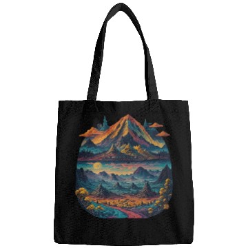 Discover Psychedelic dream illustration Bags