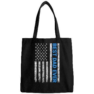 Discover Best Dad Ever With Us America Flag Bags