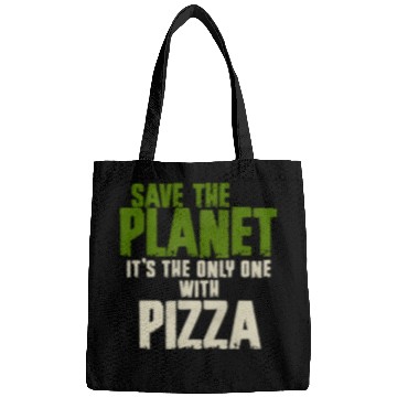 Discover Save The Planet Pizza Lover Bags