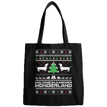 Discover Dachshund Ugly Doxie Santa Bags