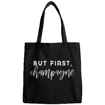 Discover But First Champagne Wine Bags