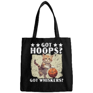Discover Basketball Cat Basketball Player I Love Basketball Bags
