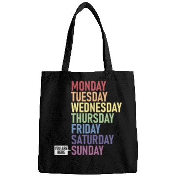 Discover Sunday You Are Here Weekday Day Of The Week Bags