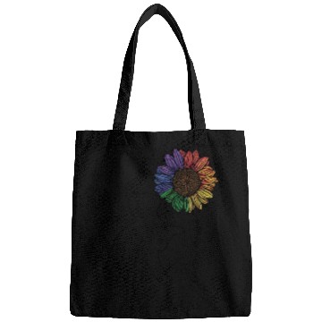 Discover You Are My Sunflower Cat Silhouette Flower Feline Bags