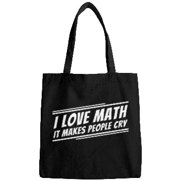 Discover I Love Math Funny Math Teacher Bags