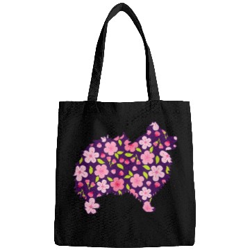 Discover Pomeranian Dogs Flower Pattern Pomeranians Lover Bags