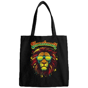 Discover Juneteenth Lion Celebrate Black Freedom 1865 Histo Bags
