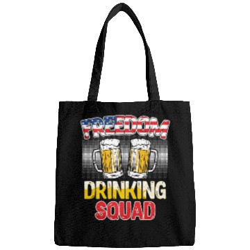 Discover Freedom Drinking Squad USA Party Independence Day Bags