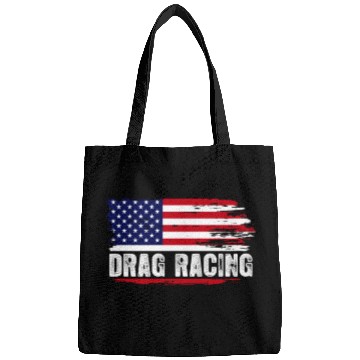 Discover Drag Racing American USA Flag Bags