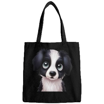 Discover Elegant Border Collie Portrait Bags