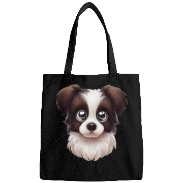 Discover Playful Border Collie Portrait Bags