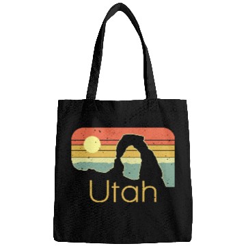 Discover Vintage sunset Utah design Bags