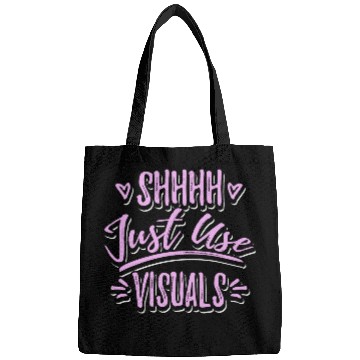 Discover Shhh Just Use Visuals Special Education teacher Bags