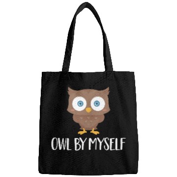Discover Owl By Myself Owl Animal Bird Humor Bags