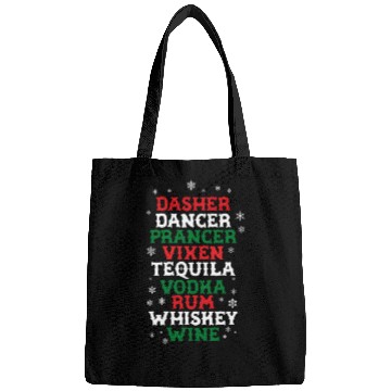 Discover Beer Wine Tequila Reindeer Bags