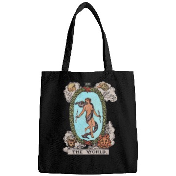 Discover Tarot Card The World Recolorized Tarot Bags