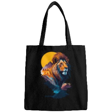 Discover Abstract Lion illustration Bags