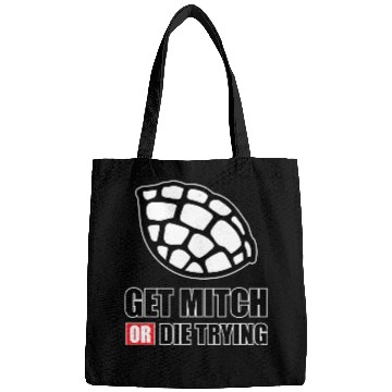 Discover GET MITCH OR DIE TRYING 80s nostalgia Bags