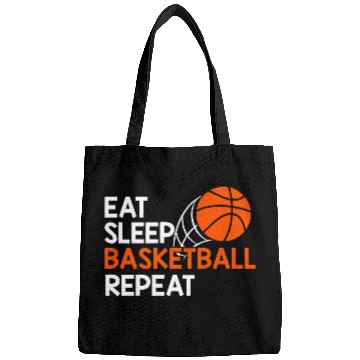 Discover Eat Sleep Basketball Repeat gift music Bags