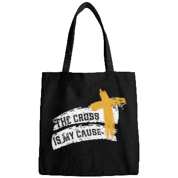 Discover Cross is My Cause Support Christian Catholic Jesus Bags
