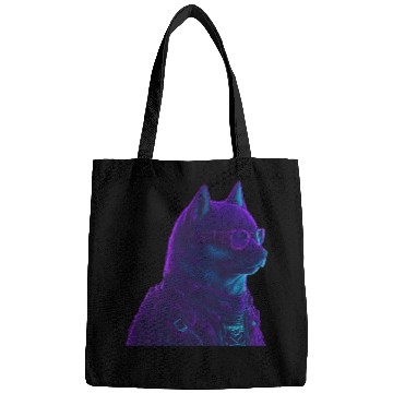 Discover Neon Punk Dogedroid Bags