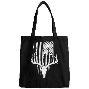 Discover Deer Hunting American Flag Bags
