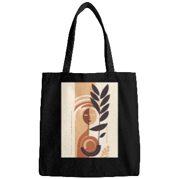 Discover Women Face Mid Century Leaf Oasis Bags