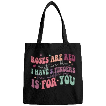 Discover Snarky Sarcastic Middle Finger Valentines Day Poem Bags
