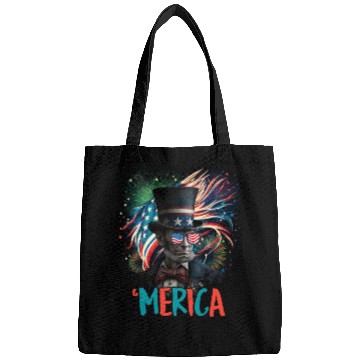 Discover Merica Lincoln Independence Day Party 4th July Bags