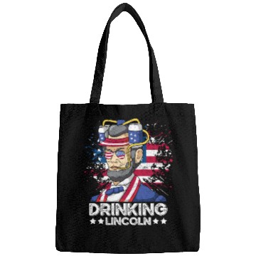 Discover Drinking Lincoln USA President Independence Day Bags