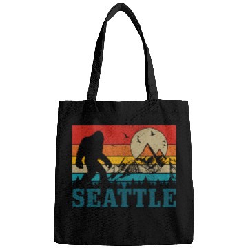 Discover Seattle Washington Bigfoot Mountains Bags