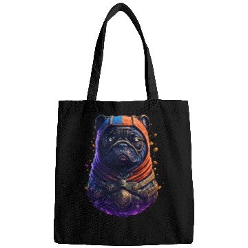 Discover Adorable Frenchie Astronaut: Dog in a Space Suit Bags