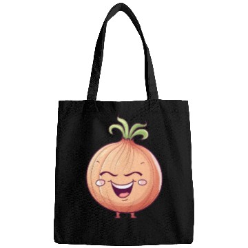 Discover Onion Vegetable Vegan Farmer Funny Cute Love Bags