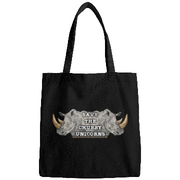 Discover Save The Chubby Unicorns Rhinoceros Design Bags