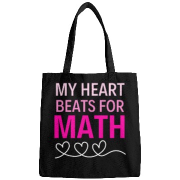 Discover My Heart Beats For Math Valentine'S Day For Math T Bags