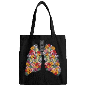 Discover Anatomical Lungs Flowers Medical Science Anatomy T Bags