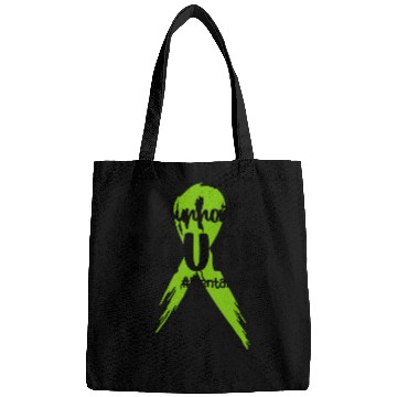 Discover Support Squad Mental Health Awareness Lime Green Bags