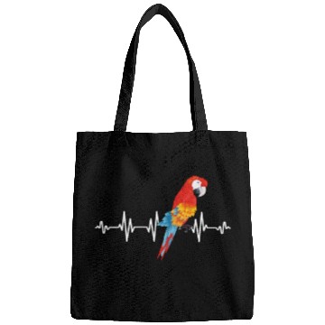 Discover Macaw Heart Beat Parrot lover Macaws Parrots Bags