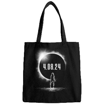 Discover Total Solar Eclipse Woman Silhouette 4.08.24women' Bags
