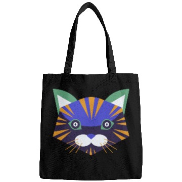 Discover Colorful Cat Face Bags