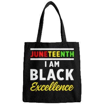 Discover Juneteenth Excellence Black African American Flag Bags