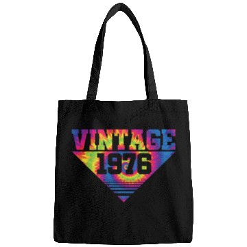 Discover Vintage 1976 Tie Dye Splash Color Triangle Bags