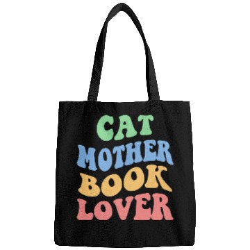 Discover Cat Mother Book Lover Bags
